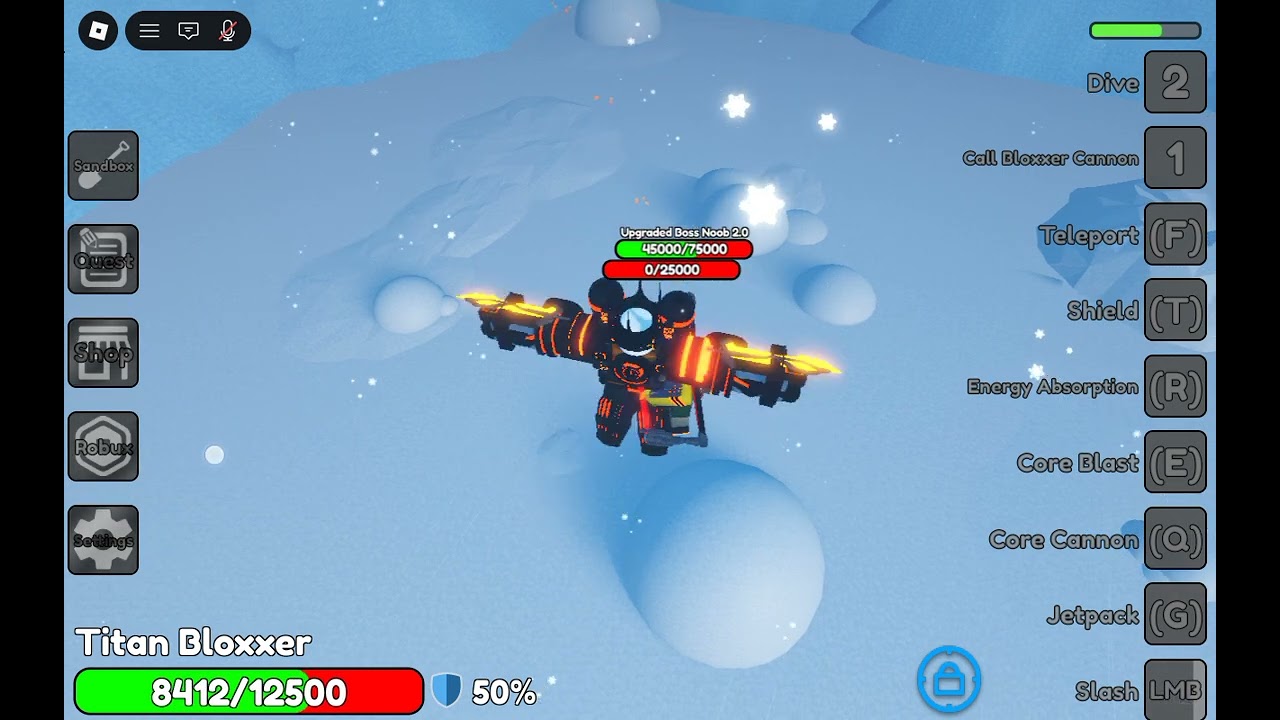 Titans noobs experiences and boss noob upgraded boss noob Vs titan bloxxer and lil flip 