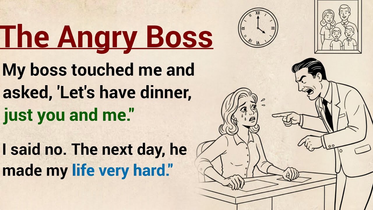 Learn English with Stories Level 3 ⭐ The Furious Boss - Enhance Your English | English Audio Story