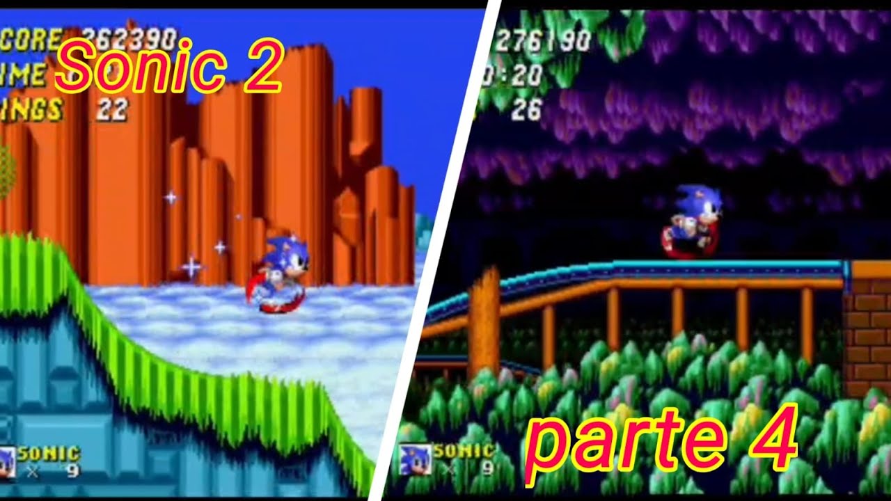 Parte 4 de Sonic 2, hill top , mystic cave
