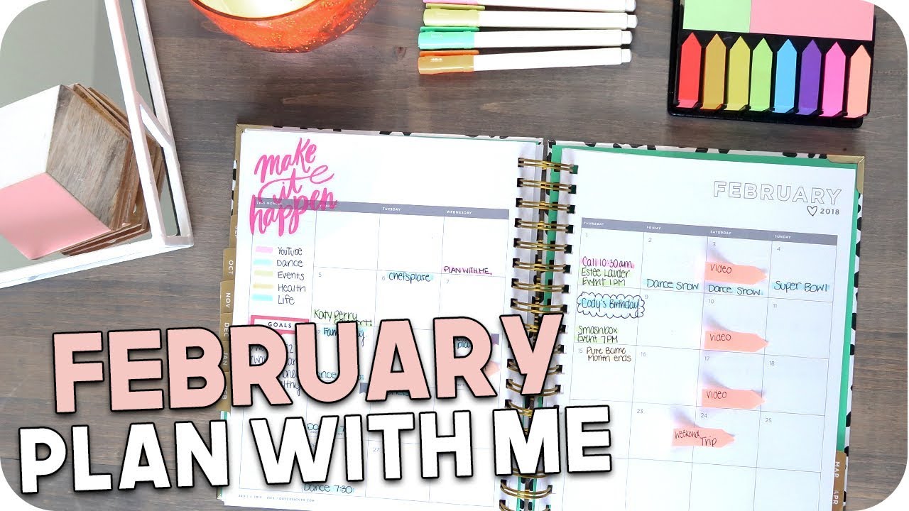 Plan with Me! February 2018 Planner Setup!