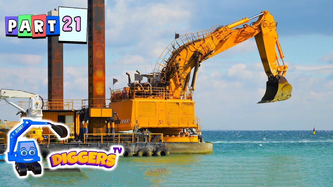 Incredible Diggers For Kids | Dredger Excavator, Mini Diggers & More