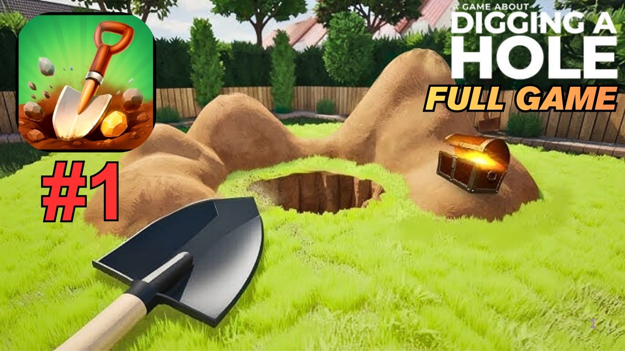 A Game About Digging A Hole Mobile - Longplay Walkthrough (iOS, Android)