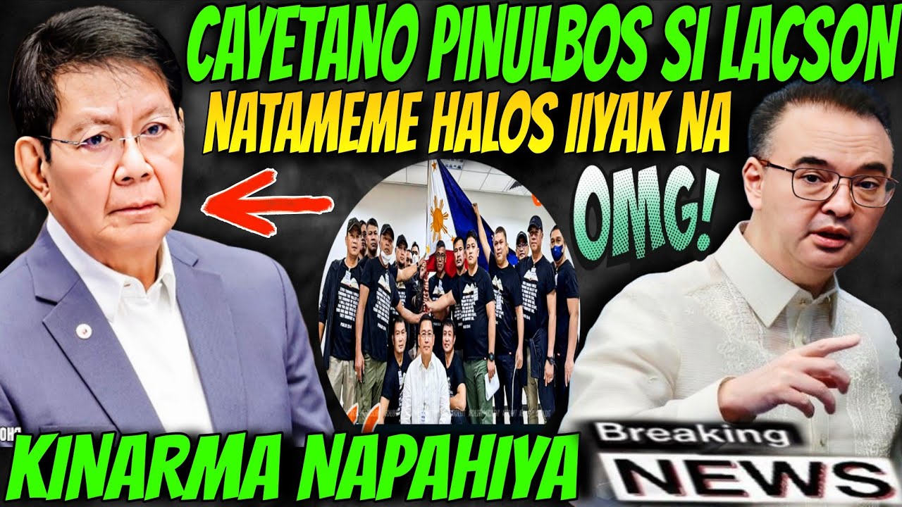 NAPURUHAN SI LACSON KAY CAYETANO RESBACK PARA MARCOLETA !