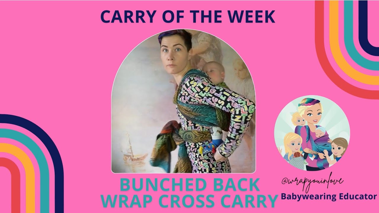 Back Wrap Cross Carry - bunched #Carryofthe week - backcarry with a woven wrap