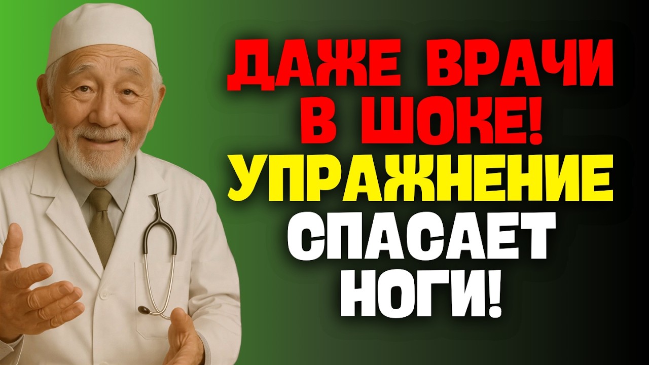 ПЕНСИОНЕРЫ - Застои, Онемение и Боль в ногах УЙДУТ за Минуту. ТЕХНИКА БЕЗ ЛЕКАРСТВ И ВРАЧЕЙ