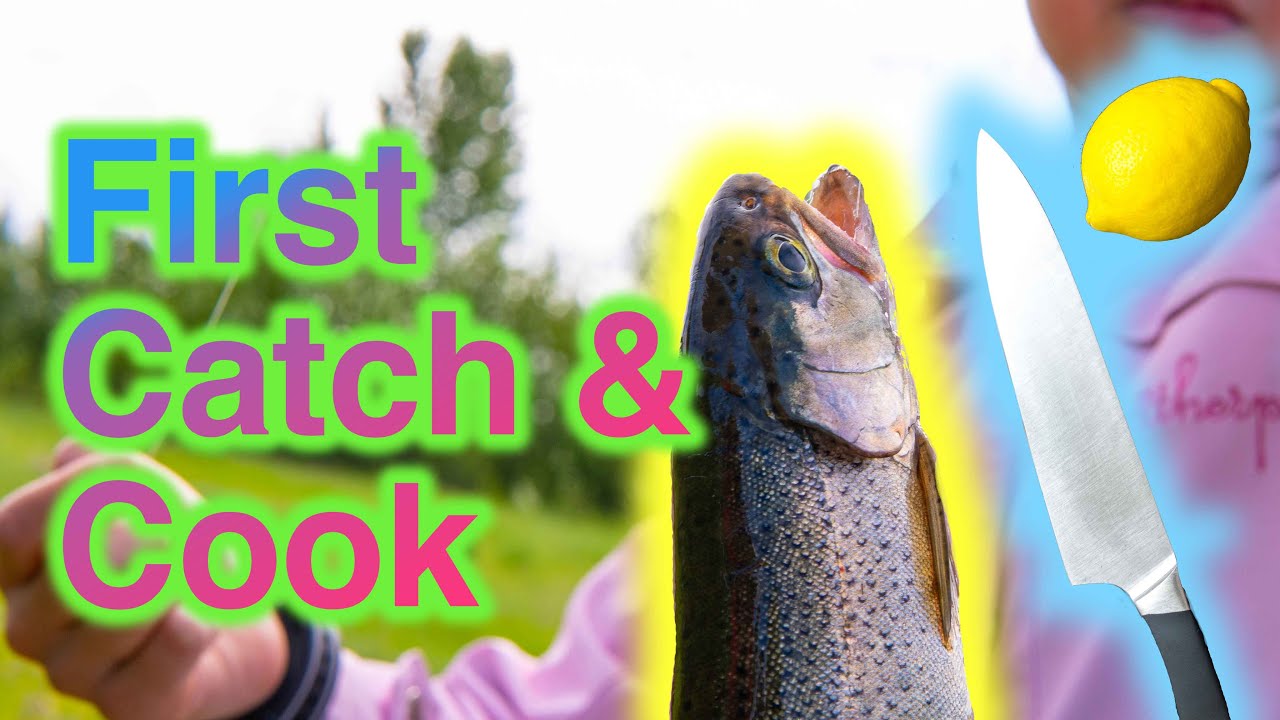 First Catch and Cook With My Niece and Nephew! (East Pit Lake)😎👍 Trout Fishing Alberta😎👍
