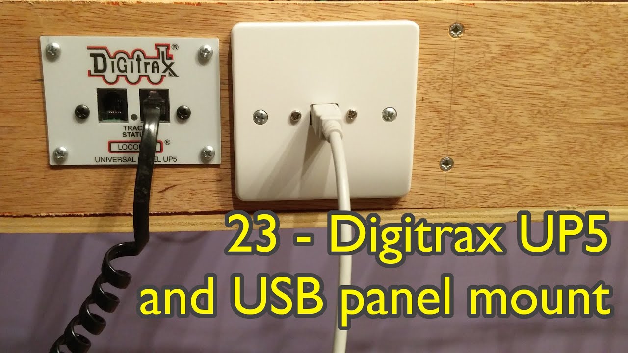 23 - Digitrax UP5 | Крепление на USB-панель