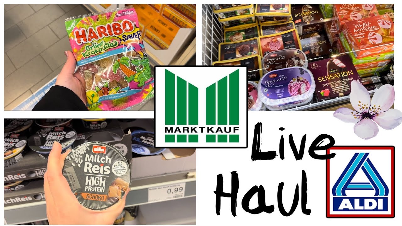 FOOD Live Haul 🛍 // MARKTKAUF / ALDI 🌸 // alinaBerry