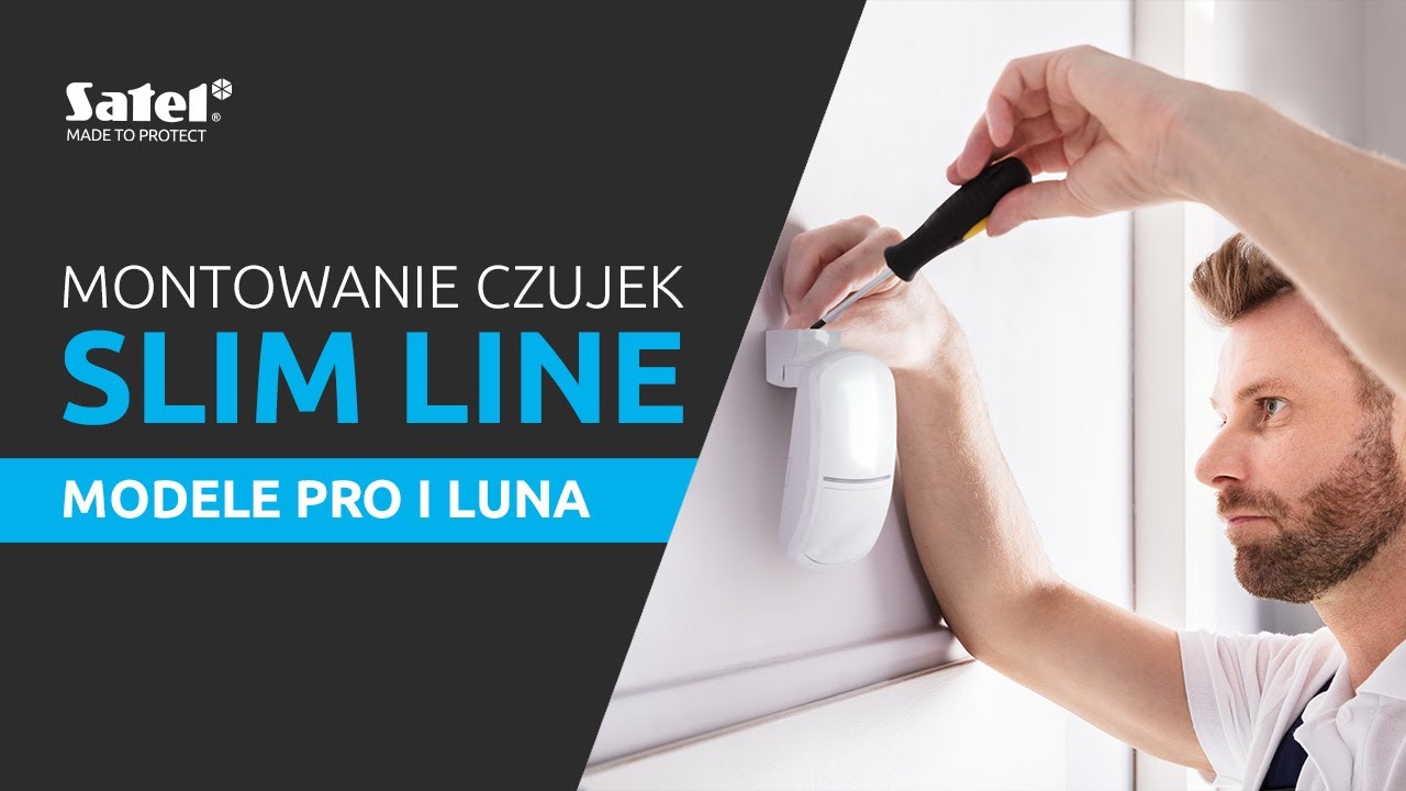 Jak zamontować czujki ruchu PRO i LUNA z serii SLIM LINE? | SATEL