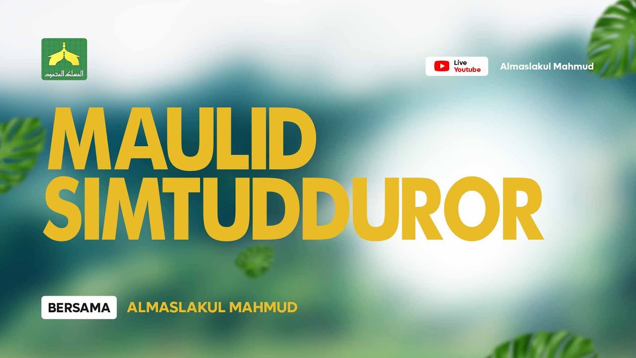 🔴LIVE - SIMTUDDUROR BERSAMA ALMASLAKUL MAHMUD DI MAHAD MERTODRANAN