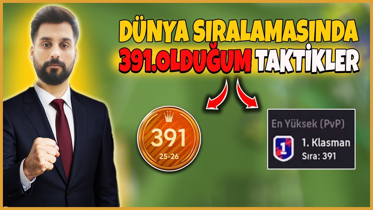 KLASMANDA 391. OLDUĞUM DİZİLİŞ VE TAKTİKLER 🔥 eFOOTBALL 2026 MOBİLE