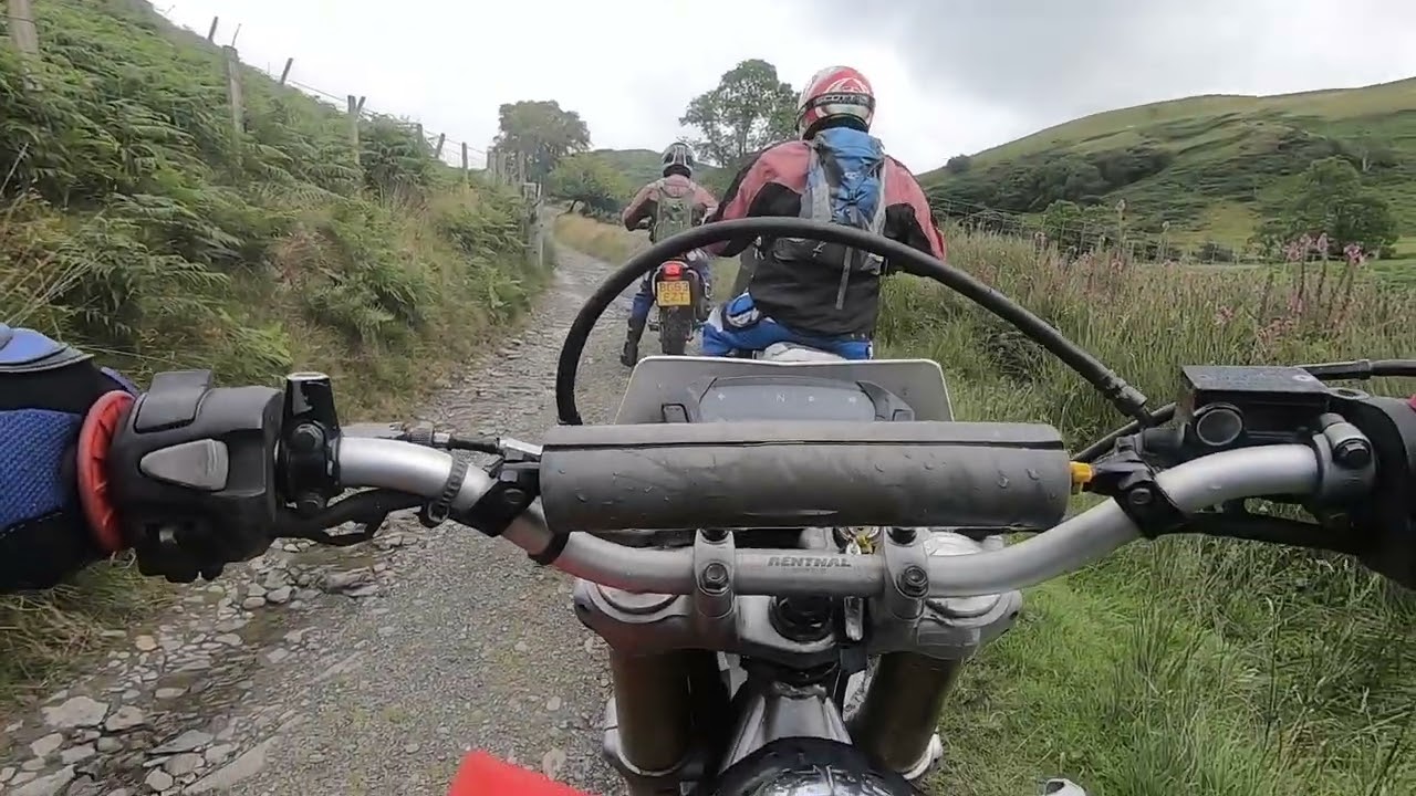 Trail riding in Wales with Honda CRF250s