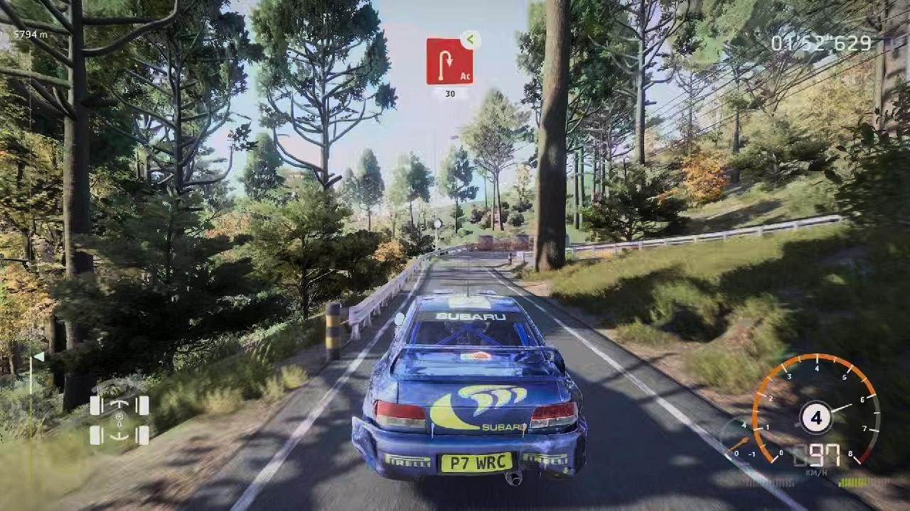 WRC Generations driving a Japanese Track with the Subaru Impreza 1997