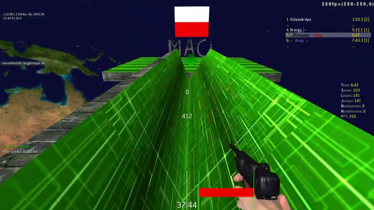 macitest2 250fps no nade - cod2 jump