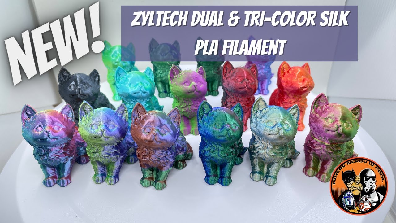NEW! ZYLTech Dual & Tri-Color Silk PLA Filament