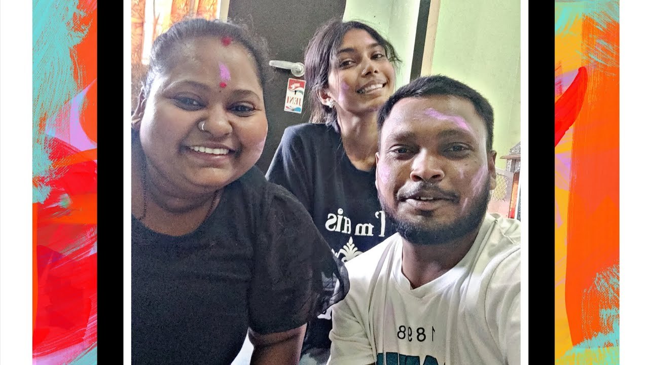 Holi vlog with family 🙂🔫#holi #vlog #festivelook#viral #love 