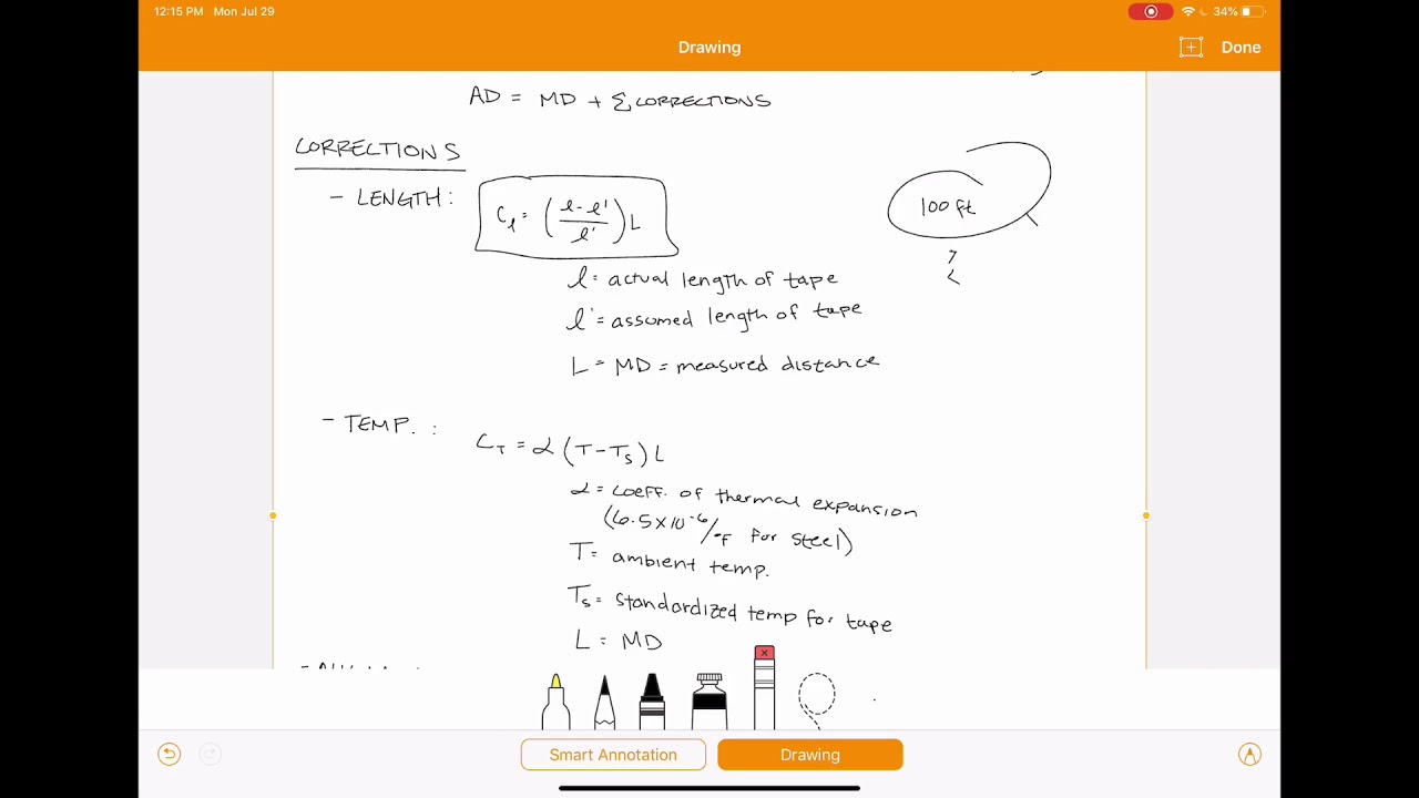 Surveying - Distance Corrections