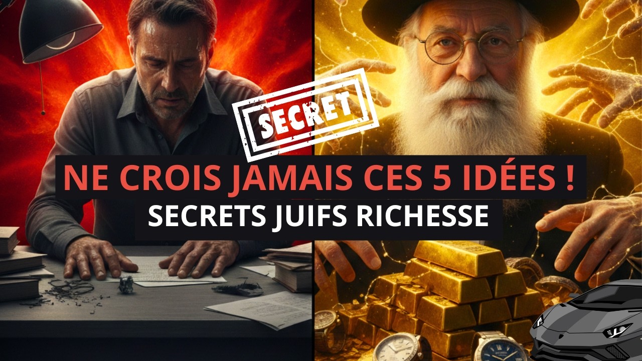 NE CROIS JAMAIS CES 5 IDÉES ! Secrets Juifs Richesse