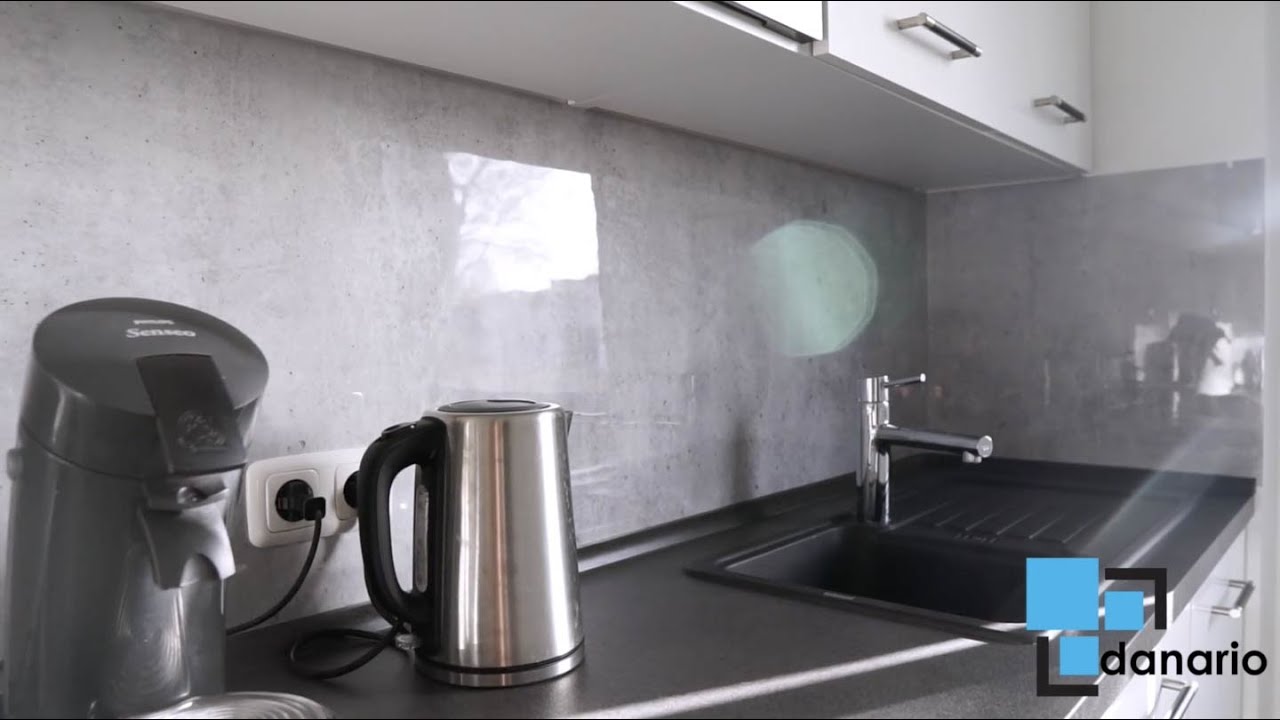 danario Küchenrückwand selbstklebend / Glasoptik / DIY