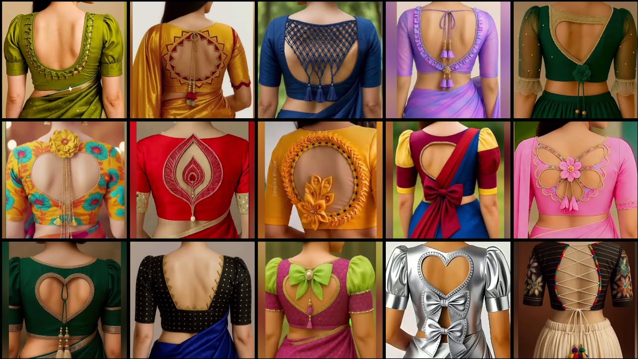 Latest blouse back neck designs/2026/ blouse ki design/blouse design/blouse designs new model#back​