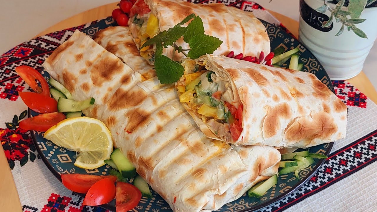 ЭТА ШАУРМА - ПРОСТО ИСКУШЕНИЕ  !!! Простой и вкусный рецепт. ШАУРМА на гриле !!!