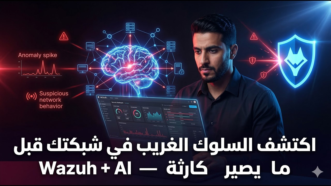 اكتشف السلوك الغريب في شبكتك قبل ما يصير كارثة — Wazuh + AI