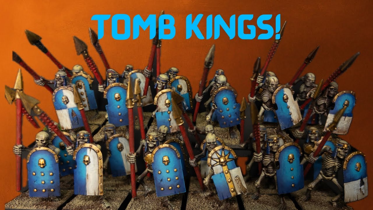 Warhammer The Old World: Серийная покраска воинов-скелетов Царя гробниц