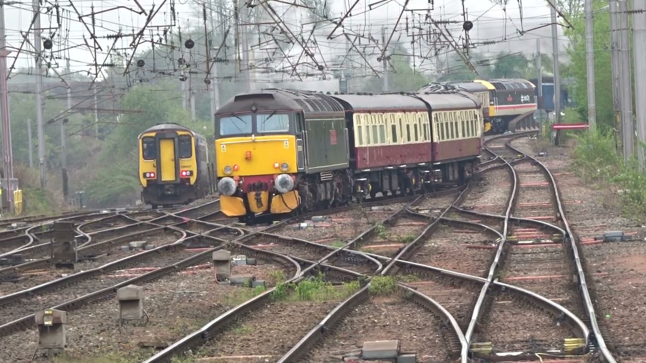 The No.60532 'BLUE PETER' with LSL Saphos Trains: “THE LAKELANDER” was departing at Carlisle! (V2)