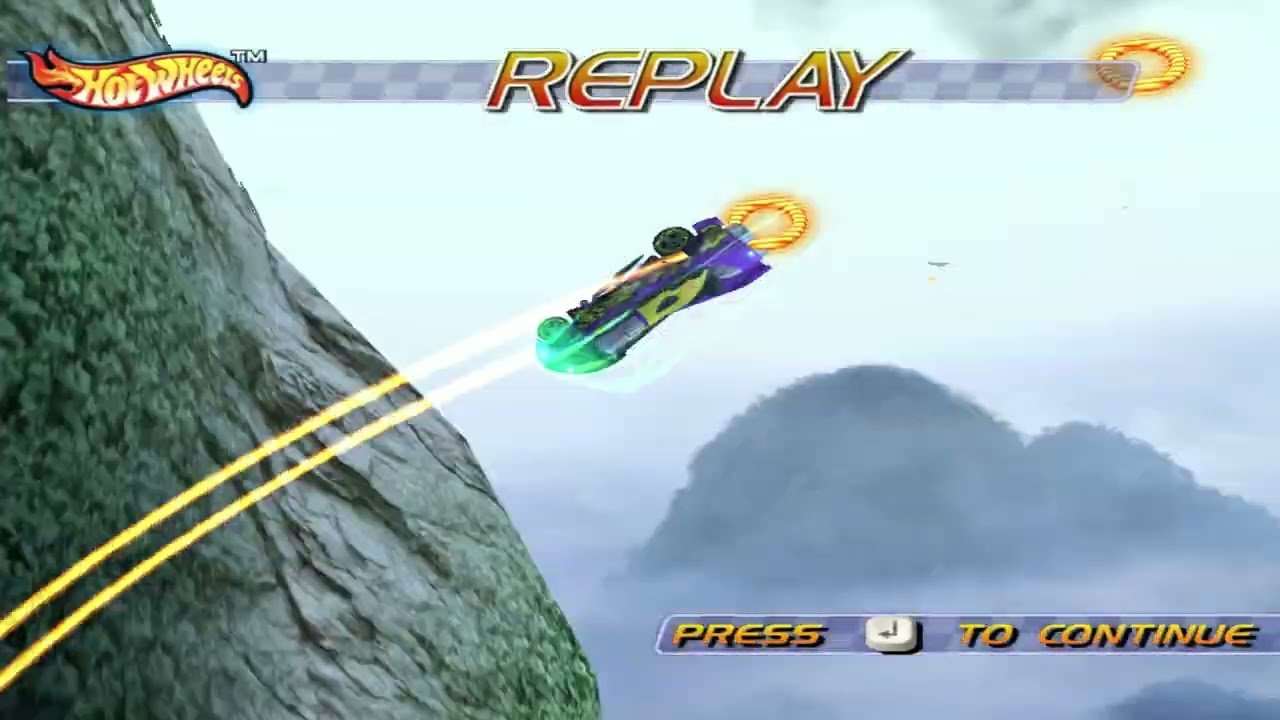 Hot Wheels World Race Power Rocket on Mist Mountain Replay