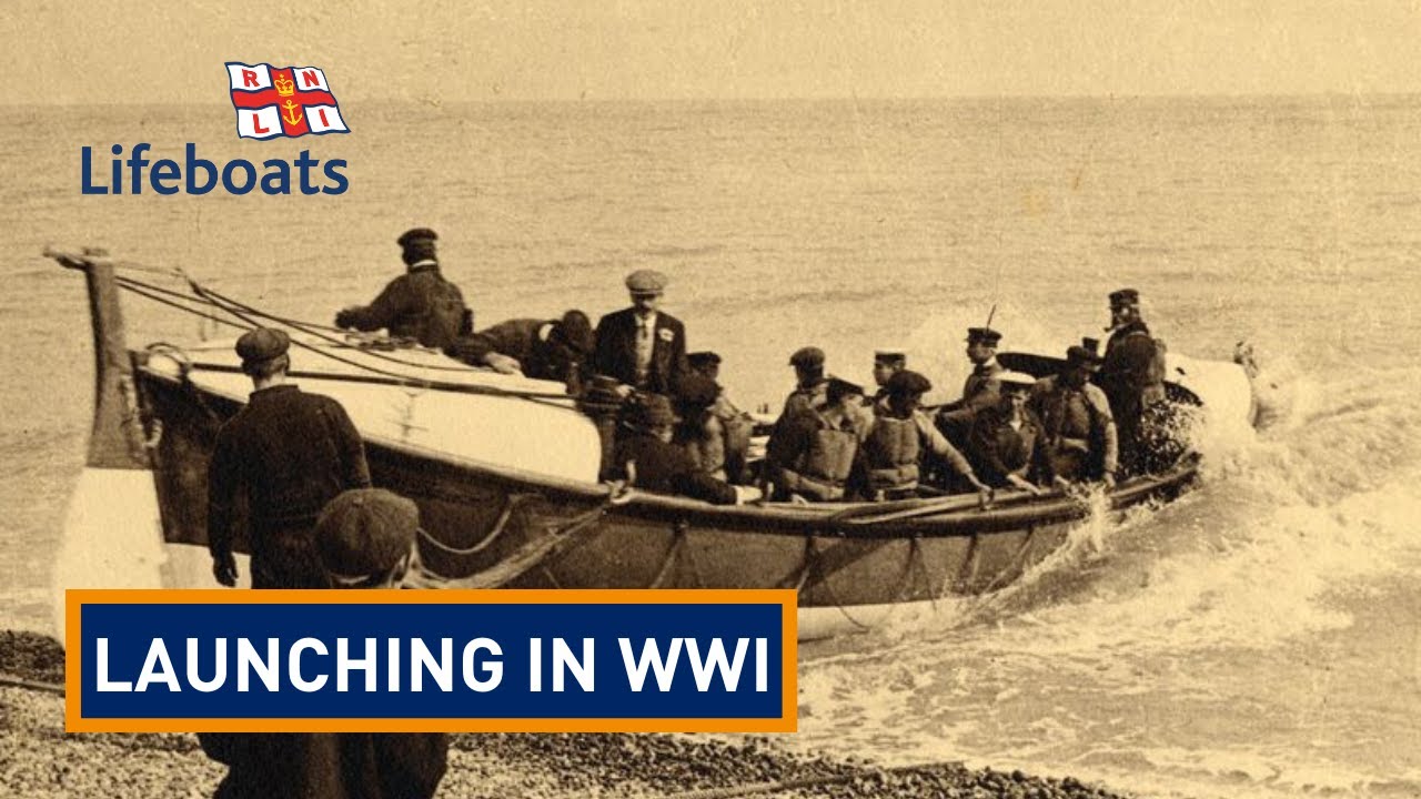 Formby RNLI launch during World War One