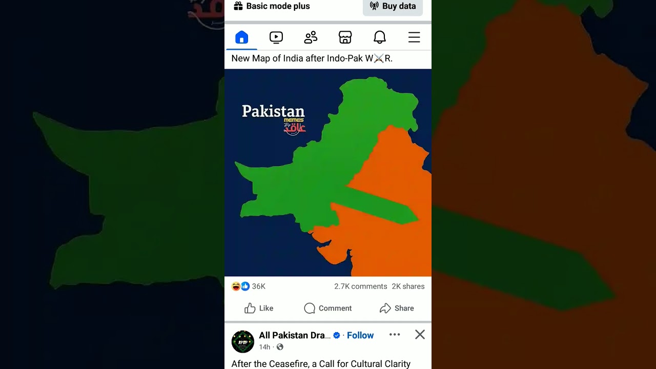 Updated world map 🌍 #funny #meme #pakistan #india #pakvsindia #war #operationsindoor