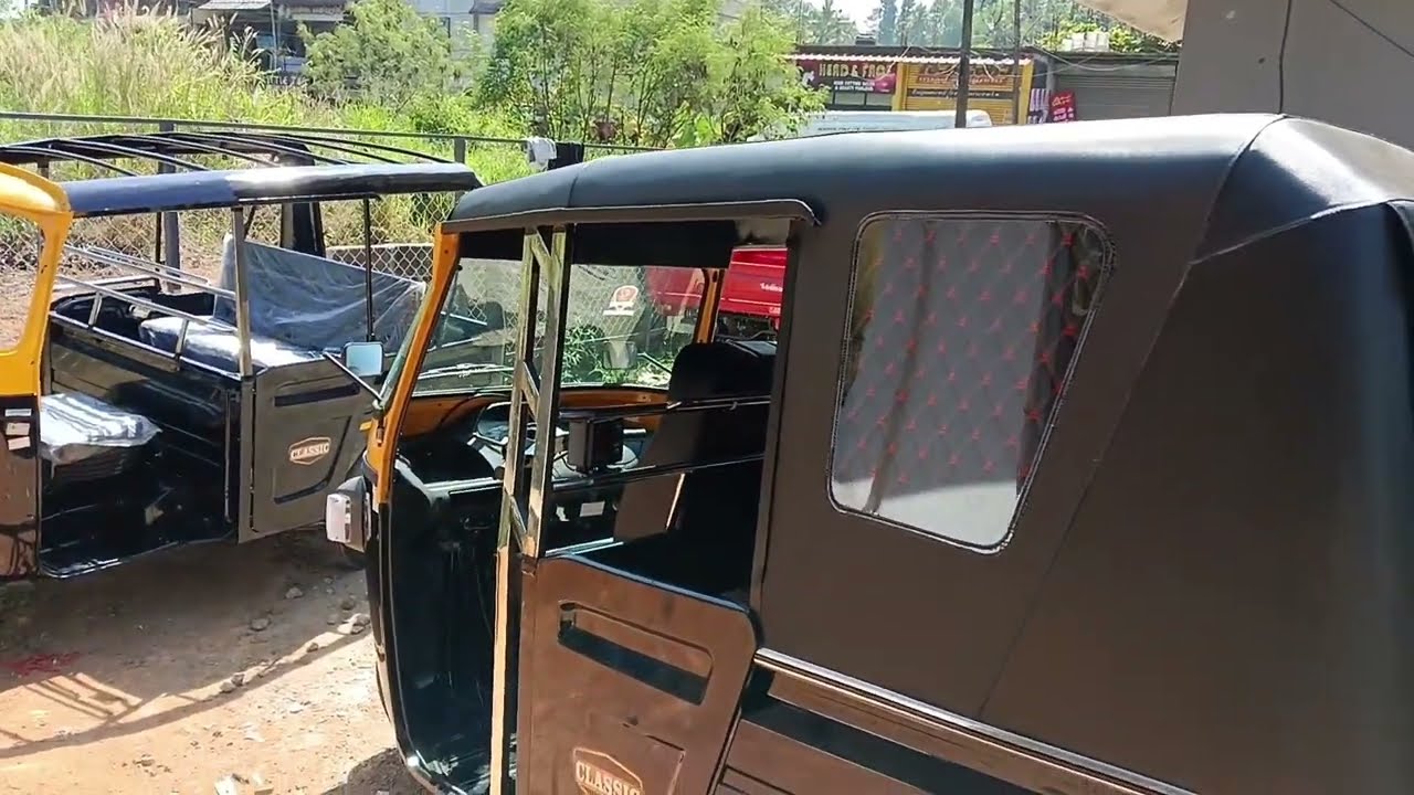 Modified piaggio ape classic auto rickshaw
