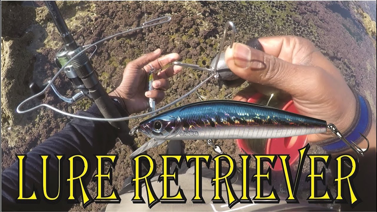How To Un-Snag A Lure |Lure Retrieverفيديو لا يفوتك اداة مبتكرة لحل مشكل الربالات العالقة بين الصخور