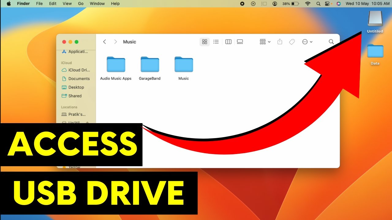 How To Access USB Drive in Macbook Air/  Pro or iMac