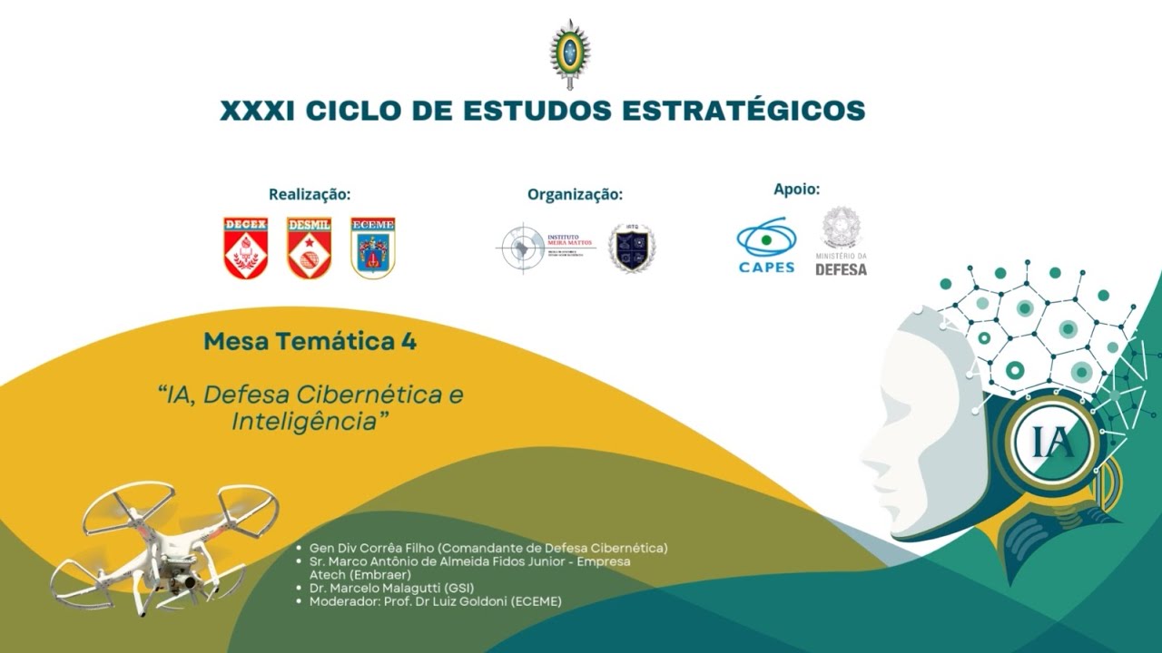 Mesa Temática 4 do XXXI CEE - Gen Div Corrêa Filho, Sr Marcos Antônio Junior e Dr Marcelo Malagutti