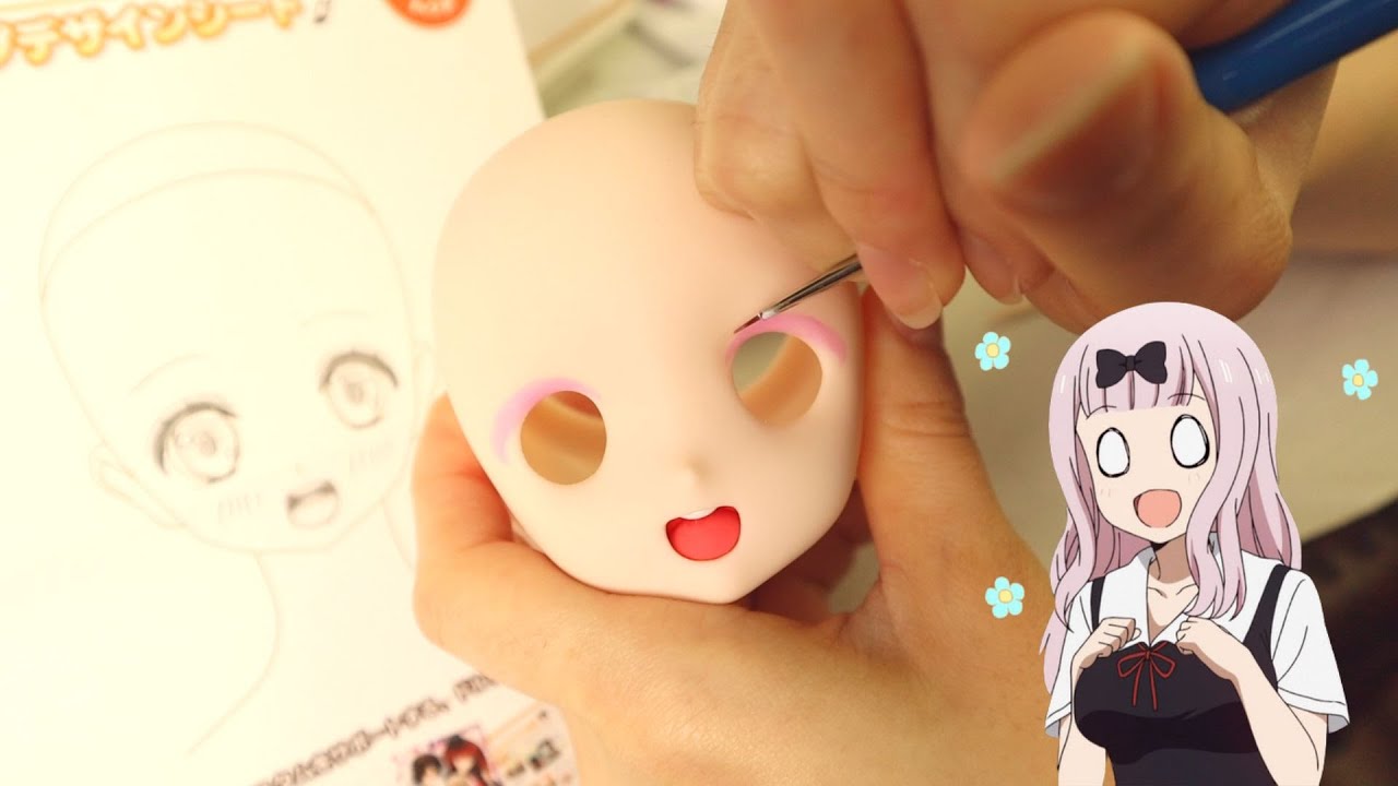 【かぐや様は告らせたい】藤原千花ちゃんのヘッドメイクしたよ！ HEAD MAKE【Dollfie Dream】