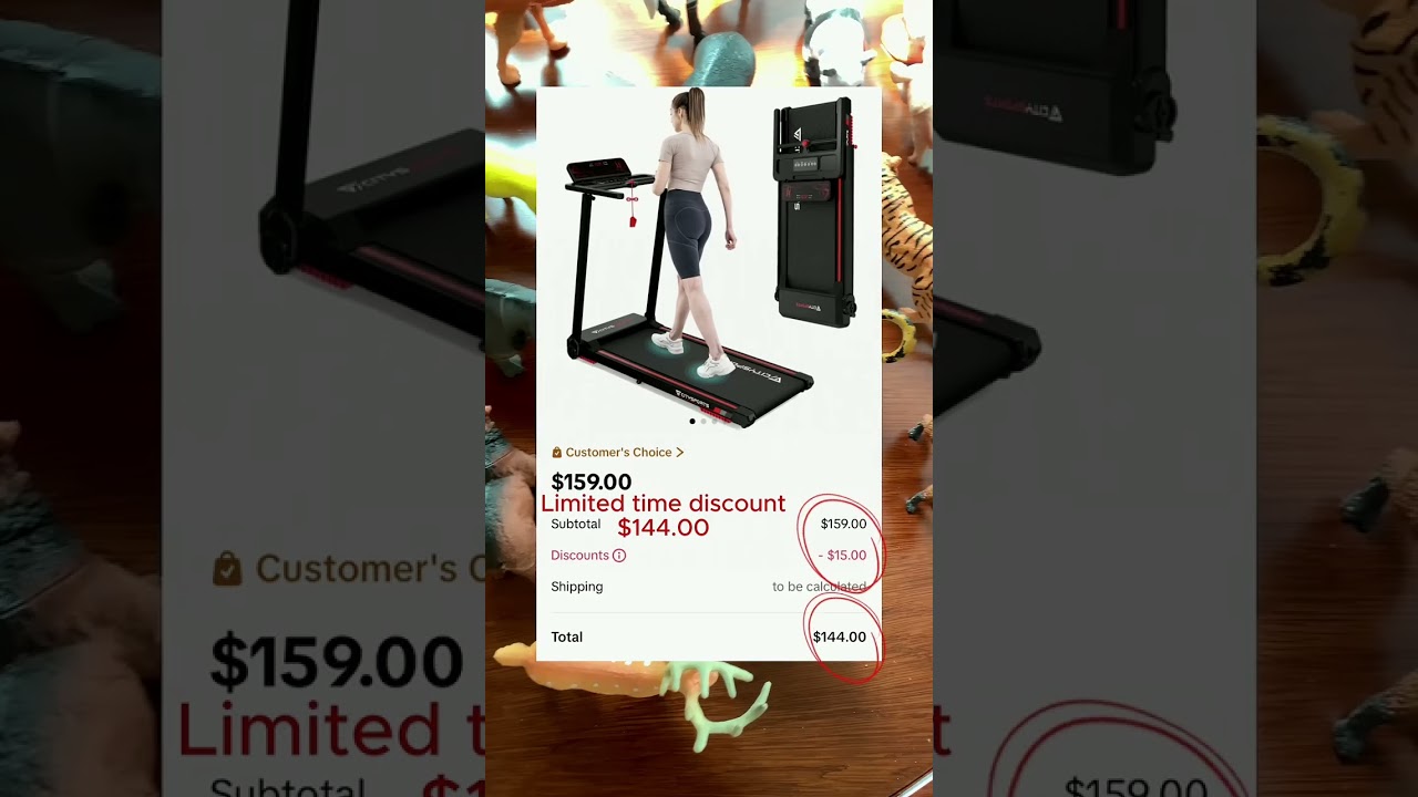 Compact treadmill for space-saving workouts 