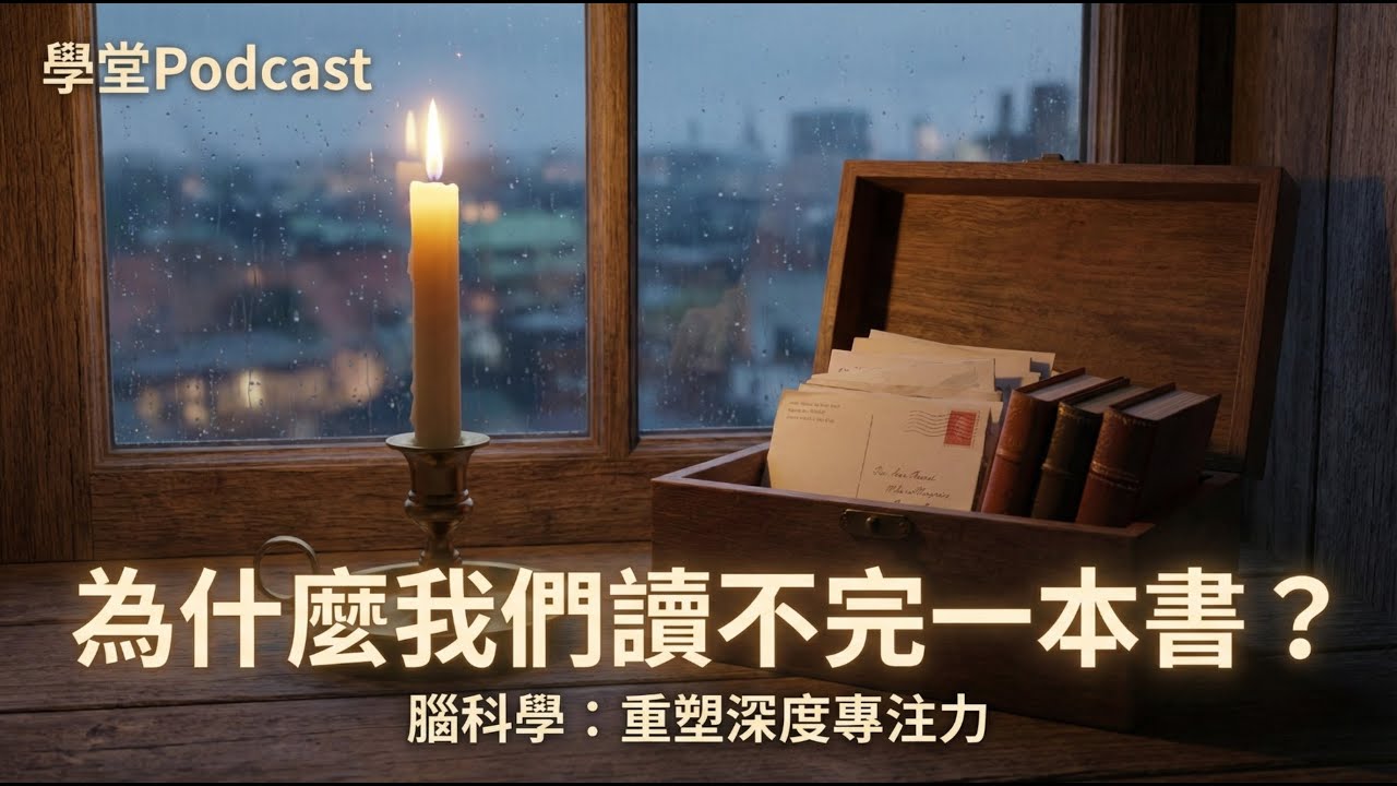 【學堂｜Podcast】為什麼我們越來越難讀完一本書？腦科學視角下的思維重塑與深度專注