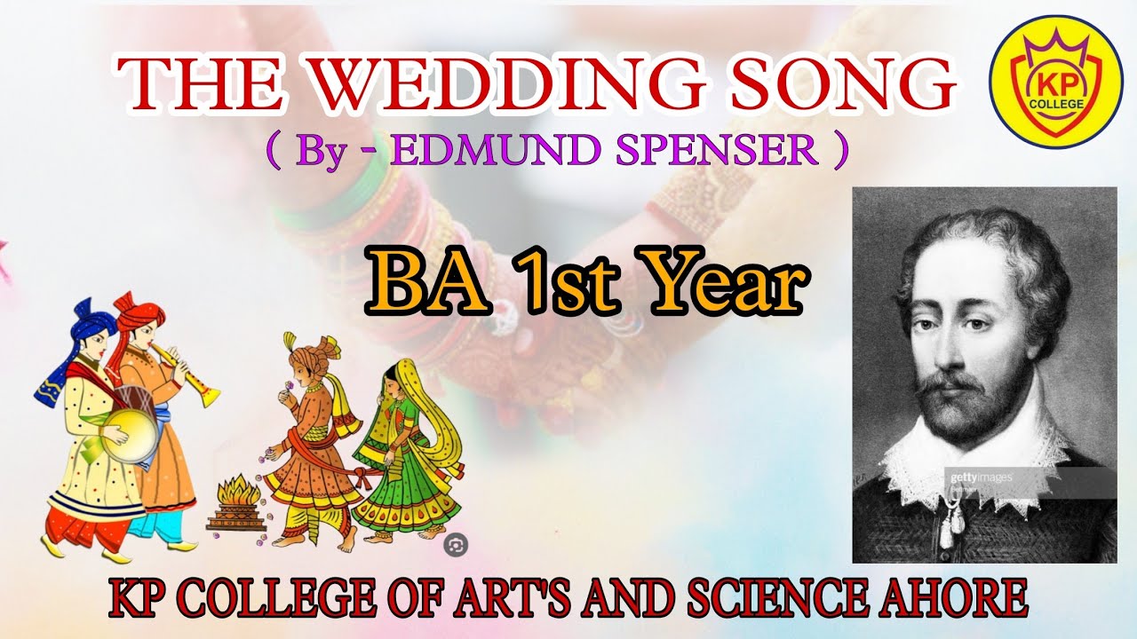 BA PART-1 Poem The wedding song by Edmund spenser