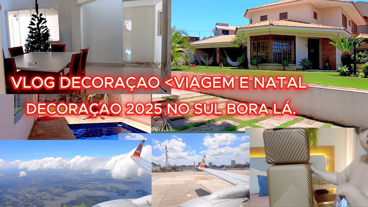 VLOG DECORAÇAO VIAGEM E NATAL 2025 APAIXONADA, PELO SUL VAMOS DECORAR UMA ARVORE AQUI.