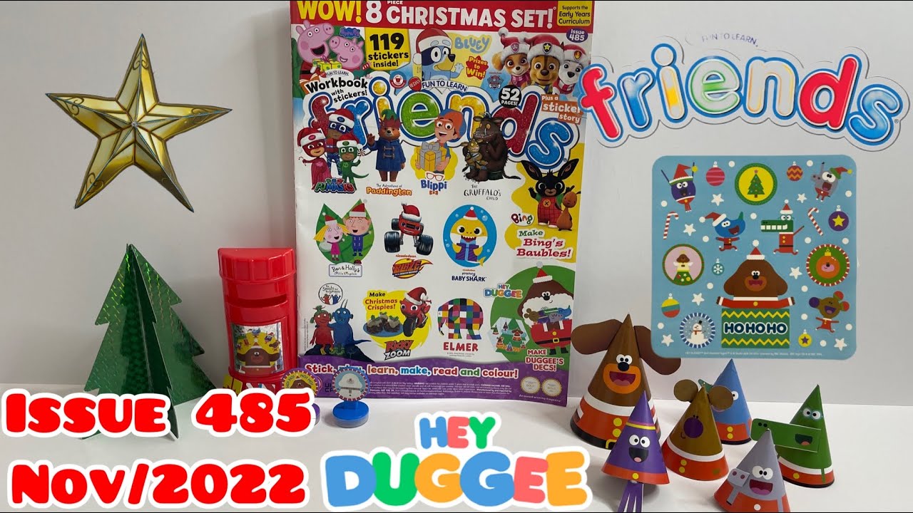 Friends magazine, Issue  485, Nov/2022, with Hey Duggee Letter to Santa set 🌲🎅⭐️