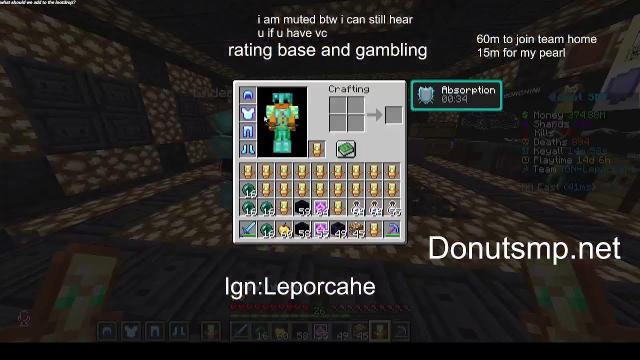 Donutsmp Live Rating Full Rating Bases Loot Drop 50M Netherite Bases 500k Per Base