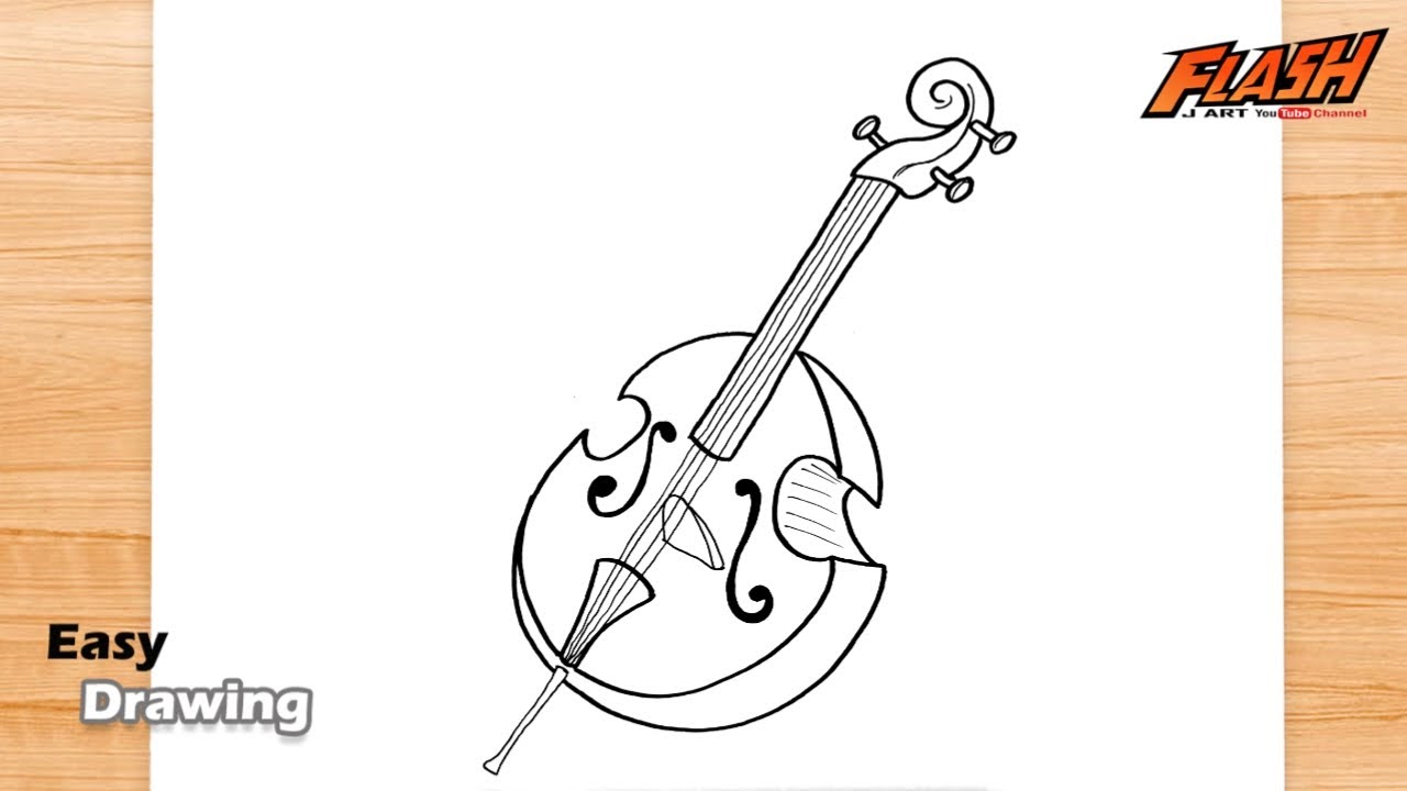 how to draw double bass