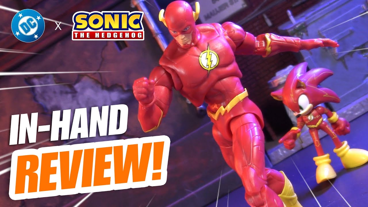 NEW Jakks Pacific Sonic and Flash Two Pack! DC x Sonic the Hedgehog Series 2 Action Figure Review