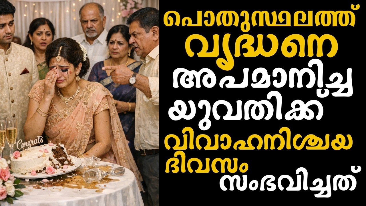 പൊതുസ്ഥലത്ത് വൃദ്ധനെ അപമാനിച്ച യുവതിക്ക് വിവാഹനിശ്ചയ ദിവസം സംഭവിച്ചത്
