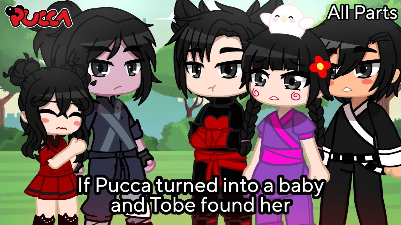 If Pucca turned into a baby and Tobe found her || ALL PARTS || Skit || Pucca AU || Gacha Club