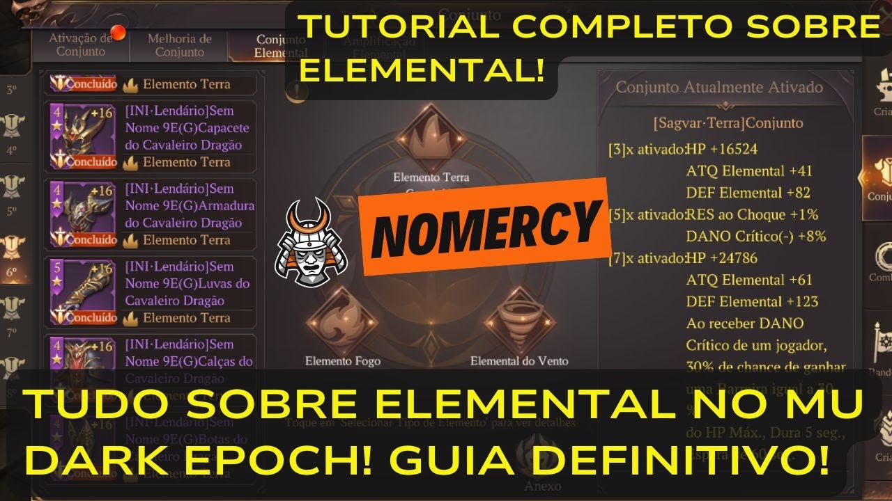 MU DARK EPOCH: GUIA COMPLETO DO ELEMENTAL — Como funciona, como farmar e qual usar!