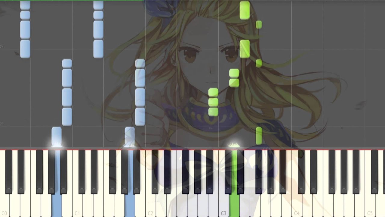 [Fairy Tail] OP 8 The Rock City Boy Piano Synthesia Tutorial