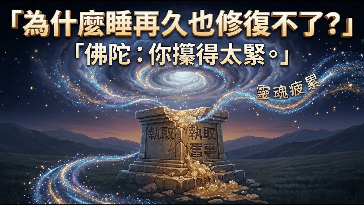 為什麼怎麼休息都還是累？佛陀說：靈魂的疲累，往往來自於你攥得太緊。｜深度解析「執」的真相，練習松開那隻酸痛的手。