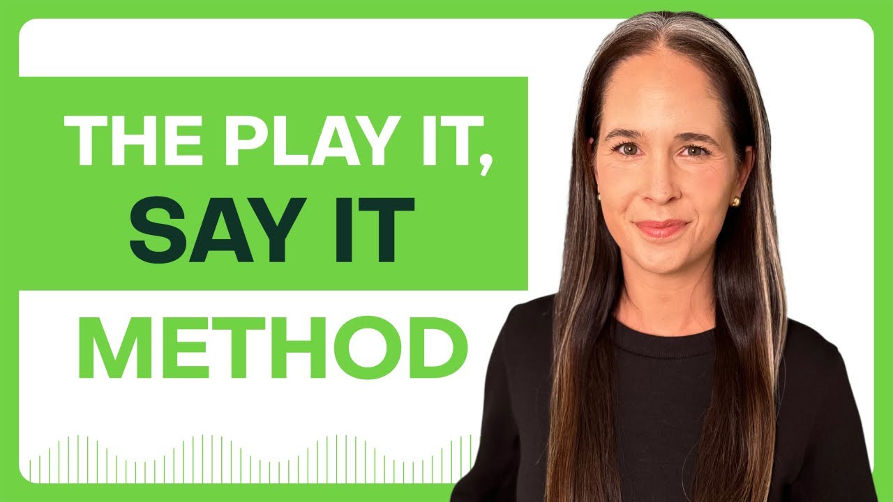 ENGLISH PRONUNCIATION | ADVANCED STUDENT LESSON | The Play It, Say It Method